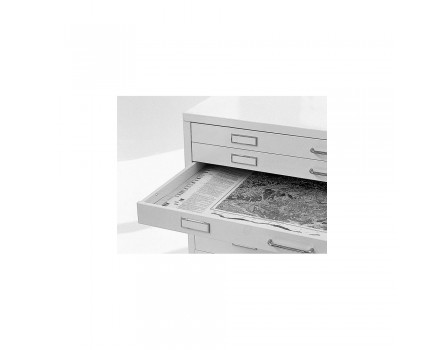 Black Metal Drawer on Castors - Draftech DIN A1 - 7 Drawers