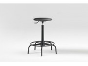 Professional Stool 60/85 cm - Black - Made in Italy