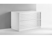 Draftech Basic - Chest of drawers A0 -10 Drawers - White