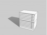 Draftech Basic Metal Drawer - A1 -10 Drawers - White