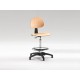 Sgabello Girevole Designer in Faggio - h 60/85cm