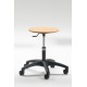 Sgabello Designer in Faggio e Acciaio - h 44/56 cm