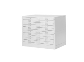 Draftech - Cassettiera A0 con 10 Cassetti