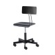 Sedia Girevole per Designer - Nera - h 40/50cm