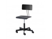 Sedia Girevole - Professionale - Nera - h 40/50cm - Made in Italy 